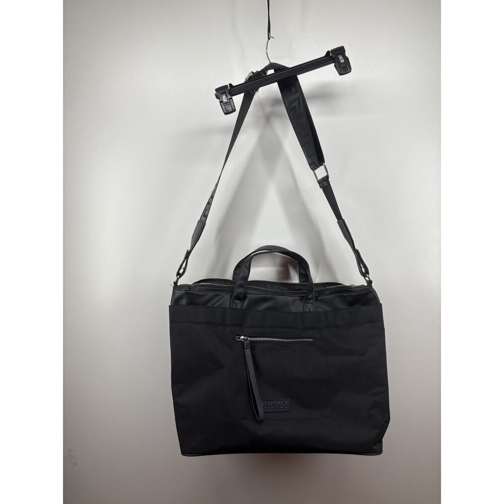 Versace Parfums Bag Black Tote Shoulder Purse Large Gym‎ Messenger Travel Bag